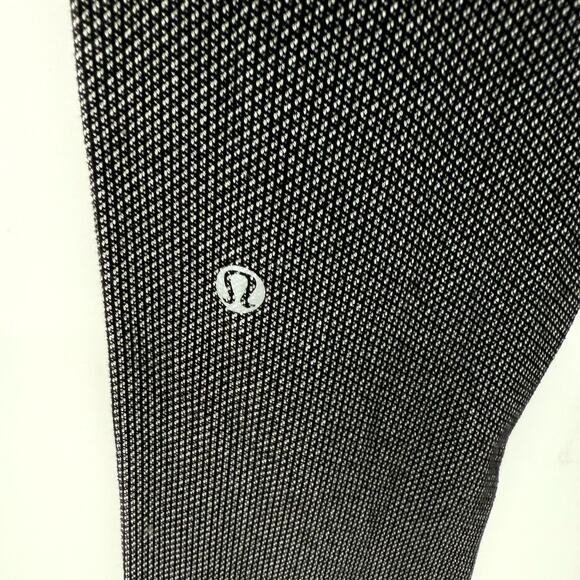 Lululemon Skinny Will Pant 4 Black Cross Stitch Knit Drawstring Pocket Yoga Gym - Picture 9 of 9